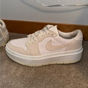 Nike Women's Cream Platform Sneakers